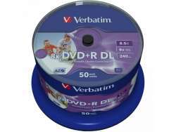 DVD+R 8.5GB Verbatim 8x IW 50 CB 43703