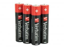 Verbatim Battery Alkaline, Micro, AAA, LR03, 1.5V - Premium (4-Pack)