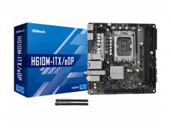 ASRock H610M-ITX/eDP Intel Motherboard 90-MXBJK0-A0UAYZ