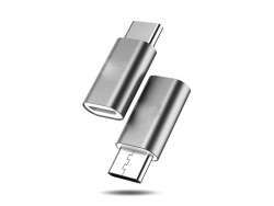 USB Type-C - USB Micro Adapter (Grau)