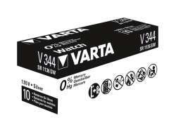 Varta Batterie Silver Oxide Knop. 344, 1.55V Retail (10-Pack) 00344 101 111