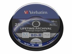 Verbatim M-DISC BD-R 25GB/1-4x Cakebox (10 Disc) - Archivmedium