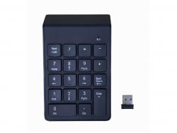 Gembird Wireless Keyboard number of keys: 18, black KPD-W-02