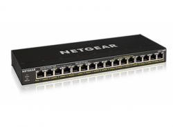 Netgear PoE+ Switch non manageable Gigabit Ethernet 16 ports avec FlexPoE (183 W) GS316PP-100EUS