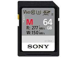 Sony SDXC M series 64GB UHS-II Class 10 U3 V60 - SF64M