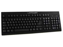 LC Power BK-902 keyboard USB QWERTZ German Black BK-902