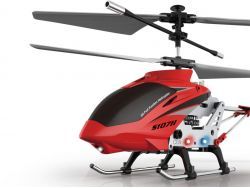Hélicoptère RC SYMA S107H fonction planeur + Gyro infrarouge 3 voies -Rouge