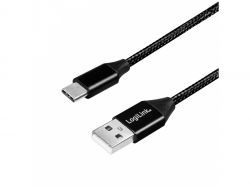 LogiLink USB-Stecker USB 2.0 zu USB-C 1,0m CU0140