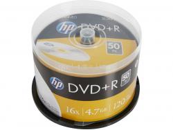 HP-DVD-R-47GB-120Min-16x-Cakebox-50-Disc-Silver-Surface-DRE