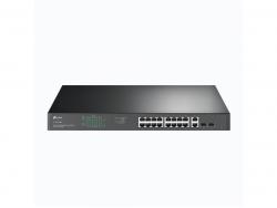 TP-LINK 18-Port Gigabit Rackmount Switch with 16 PoE+ Unmanaged TL-SG1218MP