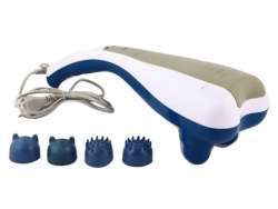 Appareil de massage avec 4 têtes de massage (Bleu/Blanc)