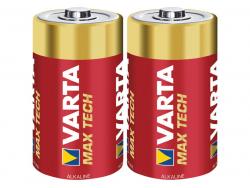 Varta Battery Alkaline, Baby, C, LR14, 1.5V - Longlife Max Power (2-Pack)