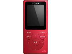 Sony Walkman MP3 Player with FM Radio, 8 GB - Red - NWE394R.CEW
