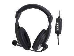 LogiLink HS0019 Binaural Head-band Black headset HS0019
