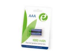 EnerGenie Ni-MH Batterie AAA rechargeable, 1000mAh, sous blister emballé par 2 EG-BA-AAA10-01