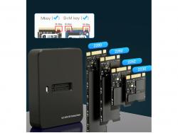CableXpert USB Type-C M.2 SSD drive docking station, schwarz - DD-U3M2