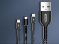 YK-Design 3A Datenkabel 3 in 1 Type-C/Micro USB/Lightning (YK-S29)