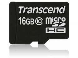 Transcend MicroSD/SDHC Card 16GB Class10 (ohne Adapter) TS16GUSDC10