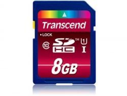 Transcend SD Card 8GB SDHC UHS-I 400x TS8GSDU1