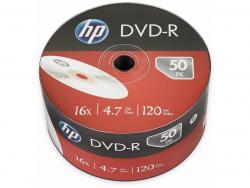 HP DVD-R 4.7GB/120Min/16x Bulk Pack (50 Disc) - Silver Surface DME00070