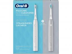 Oral-B Brosse à dent électrique Pulsonic Slim Clean 2900 Gris/Blanc +2. Poignée
