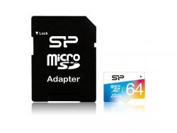 Silicon-Power-MicroSDXC-64GB-UHS-1-Elite-cl-10-w-Adapt-SP064GB