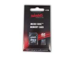 takeMS MicroSDHC Memory Card 4GB +Adapter Retail