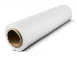 PE stretch film white (500mm wide, 300m long, 23my)