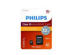 Philips-MicroSDHC-32GB-CL10-80mb-s-UHS-I-Adapter-Retail