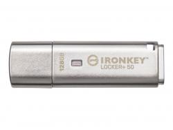 Kingston IronKey Locker+ 50 128GB USB Type-A 3.2 Gen 1 Silver IKLP50/128GB