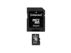 MicroSDHC 32GB Intenso + Adaptateur CL10 - Sous blister
