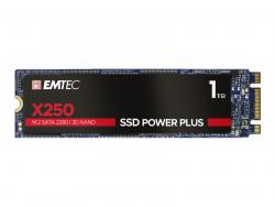 Emtec SSD interne X250 1TB M.2 SATA III 3D NAND 520MB/sec ECSSD1TX250