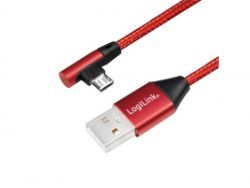 LogiLink USB 2.0 Stecker 2.0 zu USB-B (90° gewinkelt) 1,0m CU0150