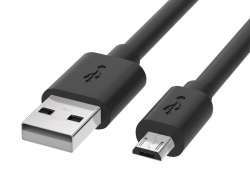 Reekin Câble USB - Micro USB - 2,0 mètre (Noir)