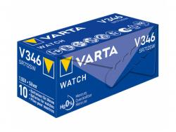 Varta Batterie Silver Oxide, Knopfzelle, 346, SR712, 1.55V (10-Pack)