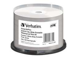 Pack-de-50-DVD-R-47GB-Verbatim-16x-Inkjet-blanc-Full-Surface-Gl
