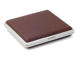 Case for 20 cigarettes - Leather Imitation (Brown #20)