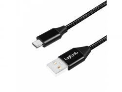 Câble LogiLink USB 2.0 vers connecteur micro-USB 1,0m CU0144