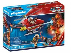Playmobil-City-Action-Feuerwehr-Hubschrauber-71195