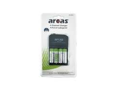 Arcas charger ARC-2009 and 4x AA batteries 2700