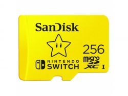 256 GB MicroSDXC SANDISK for Nintendo Switch R100/W90 - SDSQXAO-256G-GNCZN