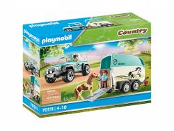 Playmobil Country - PKW mit Ponyanhänger (70511)