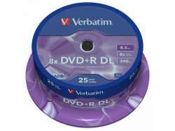 DVD-R-85GB-Verbatim-8x-DL-Mattsilver-SF-25-CB-43757