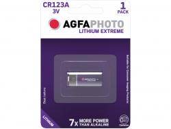 AGFAPHOTO Bateria Lithium, Photo, CR123A, 3V - Retail Blister (1-Pack)