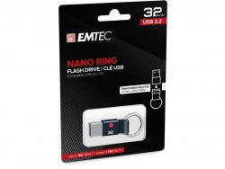 USB Clé 32Go Emtec Nano Ring T100 USB 3.2 (180MB/s)