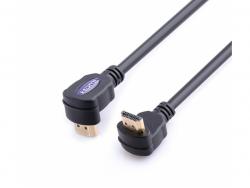 Reekin HDMI Cable - 3,0 Meter - FULL HD 2x 90° (High Speed w. Ethernet)