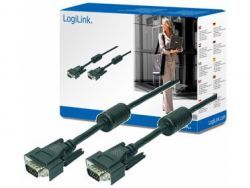 LogiLink-Kabel-VGA-2x-Stecker-mit-Ferritkern-schwarz-20-Meter-CV