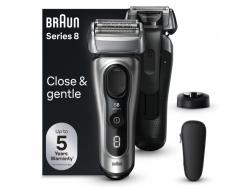 Braun Series8 8517s Shaver - Charging Station & Travel Case Silver 218016