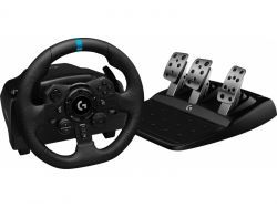 Logitech G G923 Steering wheel Pedals PC PlayStation 4 900° Wired USB Black