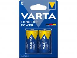 Varta Battery Alkaline, Baby, C, LR14, 1.5V - Longlife Power (2-Pack)